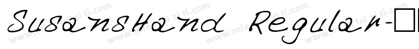 SusansHand Regular字体转换